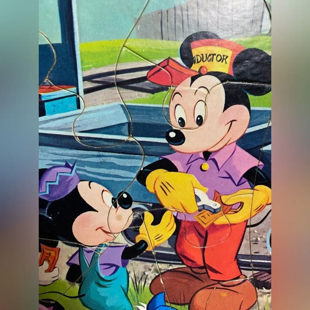 2 Vintage Puzzles, Dudley Do-Right, & Disney Mickey Mouse and Friends
